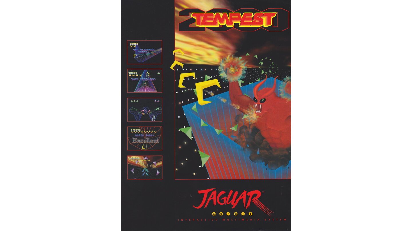 TempestSo sieht die Packung von Jeff Minters erster Tempest-Umsetzung aus, die 1994 für die Atari-Jaguar-Konsole erschien.
