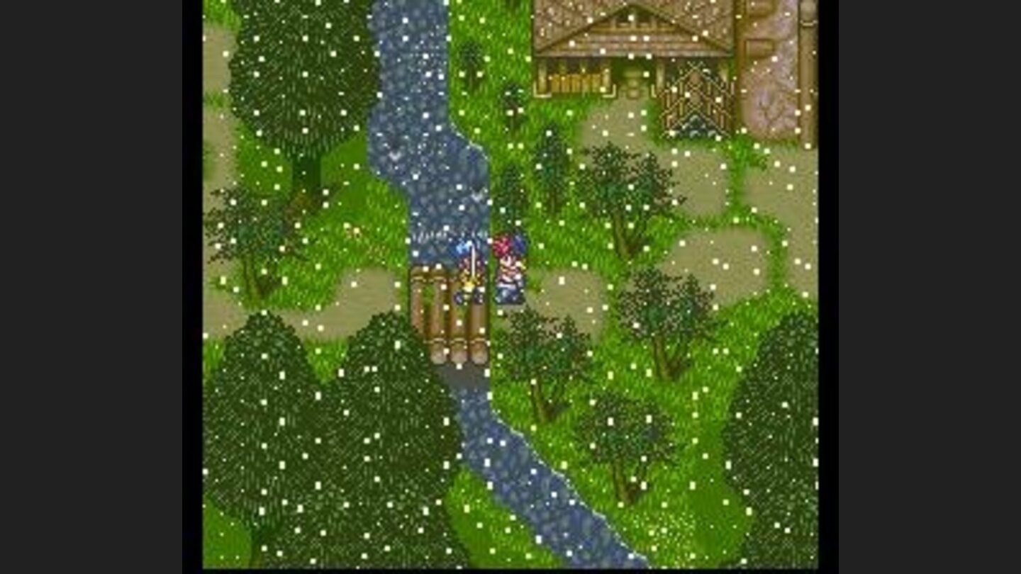 It snows in the village!