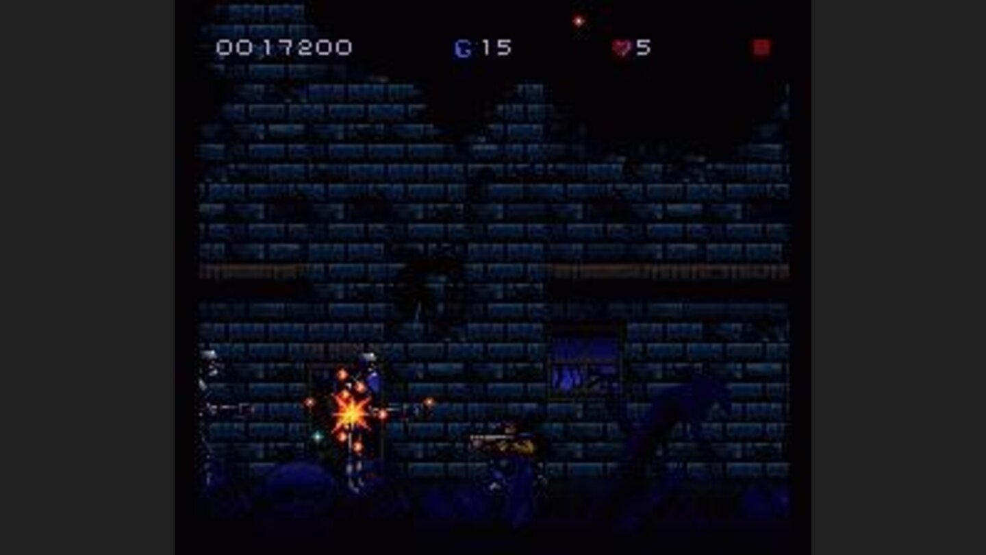 Blasting a robot