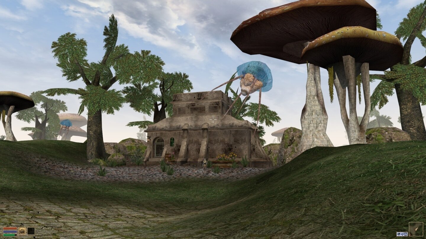 Geheimtipp: The Elder Scrolls III: Morrowind (Xbox; 87%, 012003) Riesen-RPG im Osten Tamriels: Damals wie heute ein super Rollenspiel mit hoher Motivation und absolutem Suchtfaktor. Die Nachbarprovinz von Skyrim war nicht minder groß und bot unzählige Möglichkeiten sich die Zeit auch abseits der Hauptquest zu vertreiben. Auch wenn das Wasser super aussah, so ging leider manchmal wegen fehlender Führung des Spielers die Übersicht verloren.