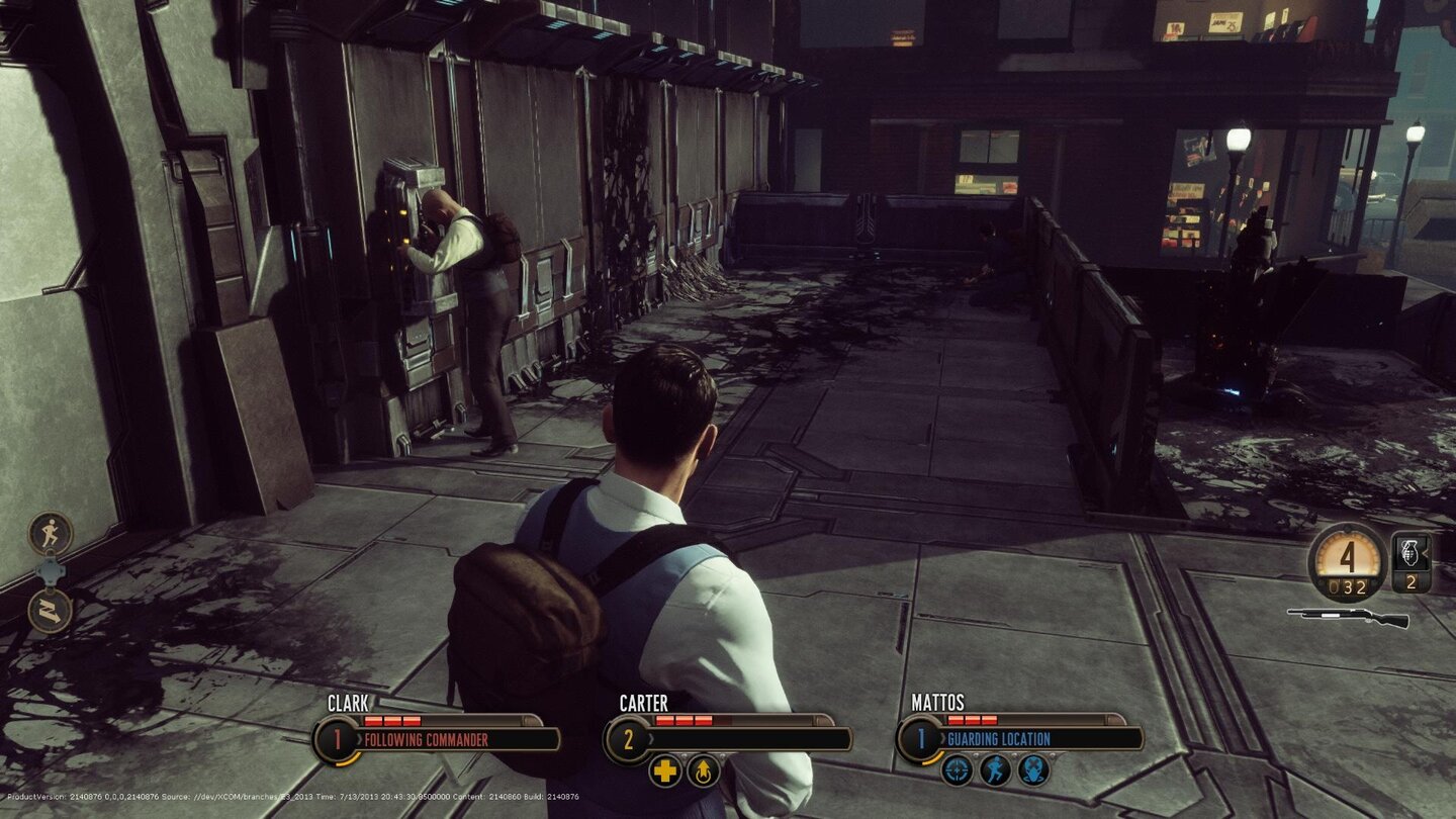 The Bureau: XCOM DeclassifiedGelegentlich müssen wir eine feste Position gegen Gegnerwellen verteidigen, während ein Kollege beispielsweise eine Tür knackt.
