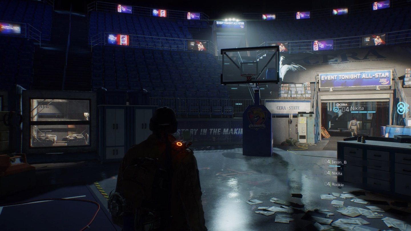 The DivisionHübsch: Der Basketball-Court im Madison Square Garden.