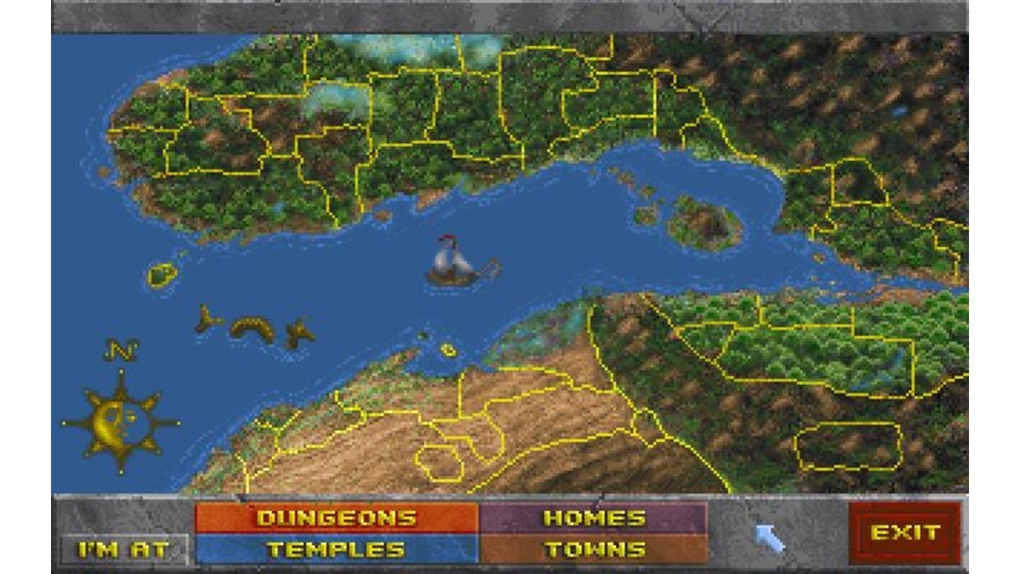 The Elder Scrolls 2 - Daggerfall bietet bis heute die größte Spielwelt. Angeblich doppelt so groß wie die Fläche von Großbritannien soll die Karte sein – allerdings größtenteils zufallsgeneriert.