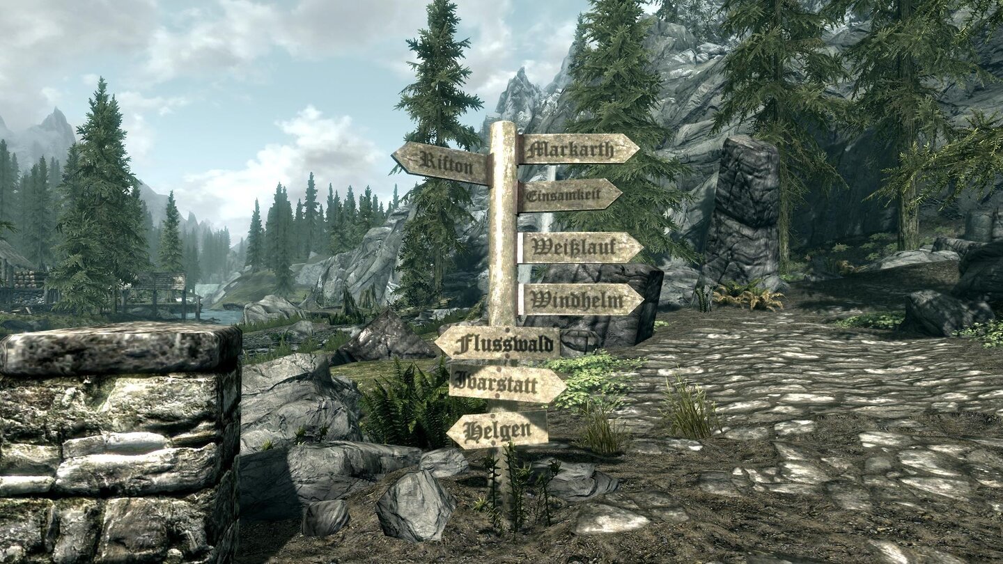 The Elder Scrolls 5: Skyrim - Deutsche WegweiserHier ist der name Programm. Sämtliche Wegweiser zeigen mit dieser Mod die deutschen Städtenamen anstatt der englischen.