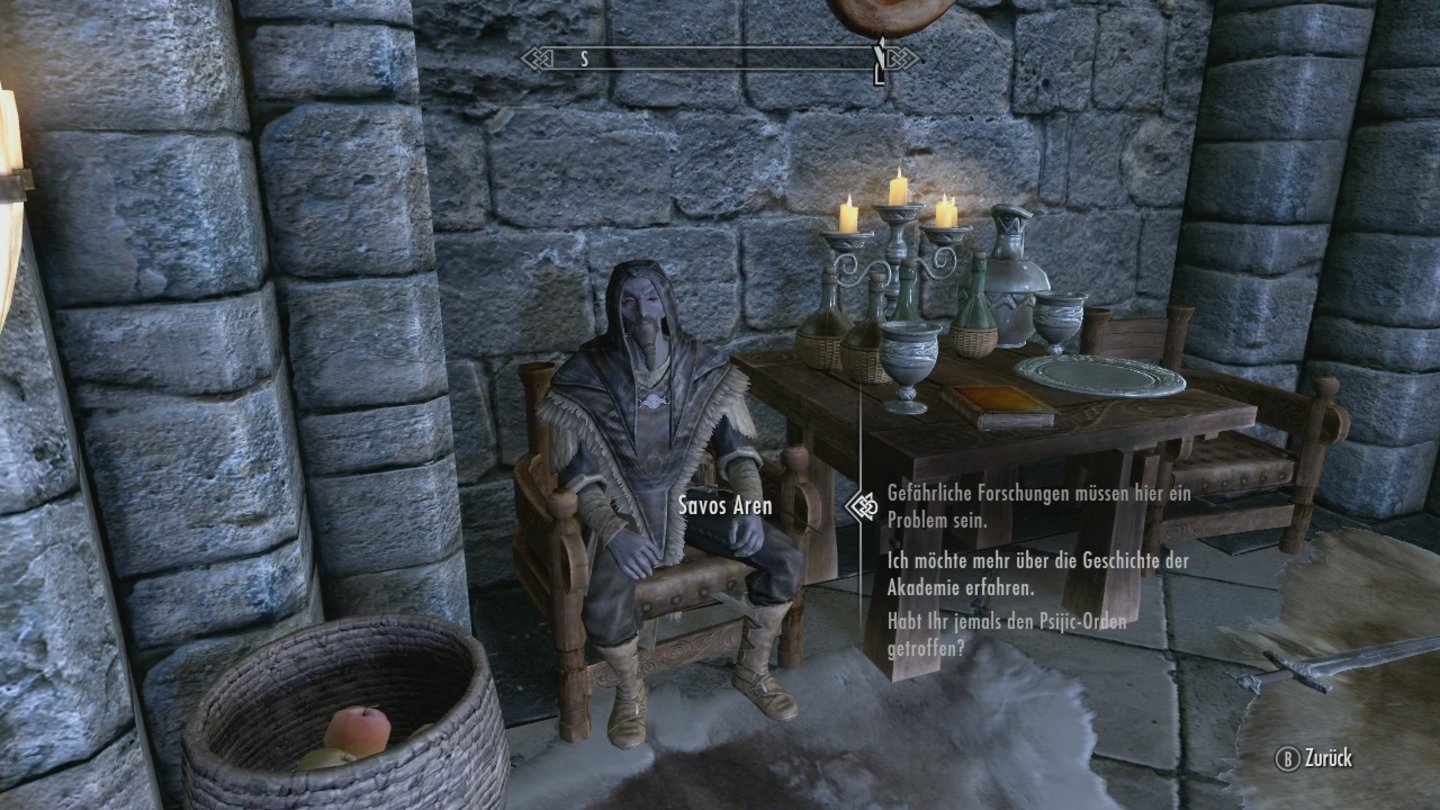 The Elder Scrolls 5: Skyrim (Xbox 360)Der Erzmagier leitet die Magierakademie – noch.