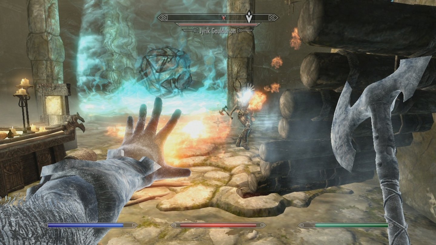 The Elder Scrolls 5: Skyrim (Xbox 360)Für die Magierakademie suchen wir nach einem mächtigen Artefakt (hinten).