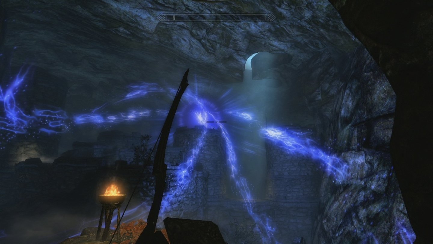 The Elder Scrolls 5: Skyrim (Xbox 360)Die Energieschleier deuten auf magische Tricksereien hin.