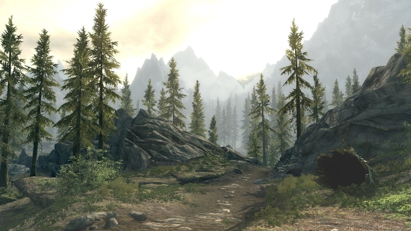 The Elder Scrolls 5: SkyrimDie Landschaft in Skyrim ist nirgends zufallsgeneriert, sondern von Hand gebaut.