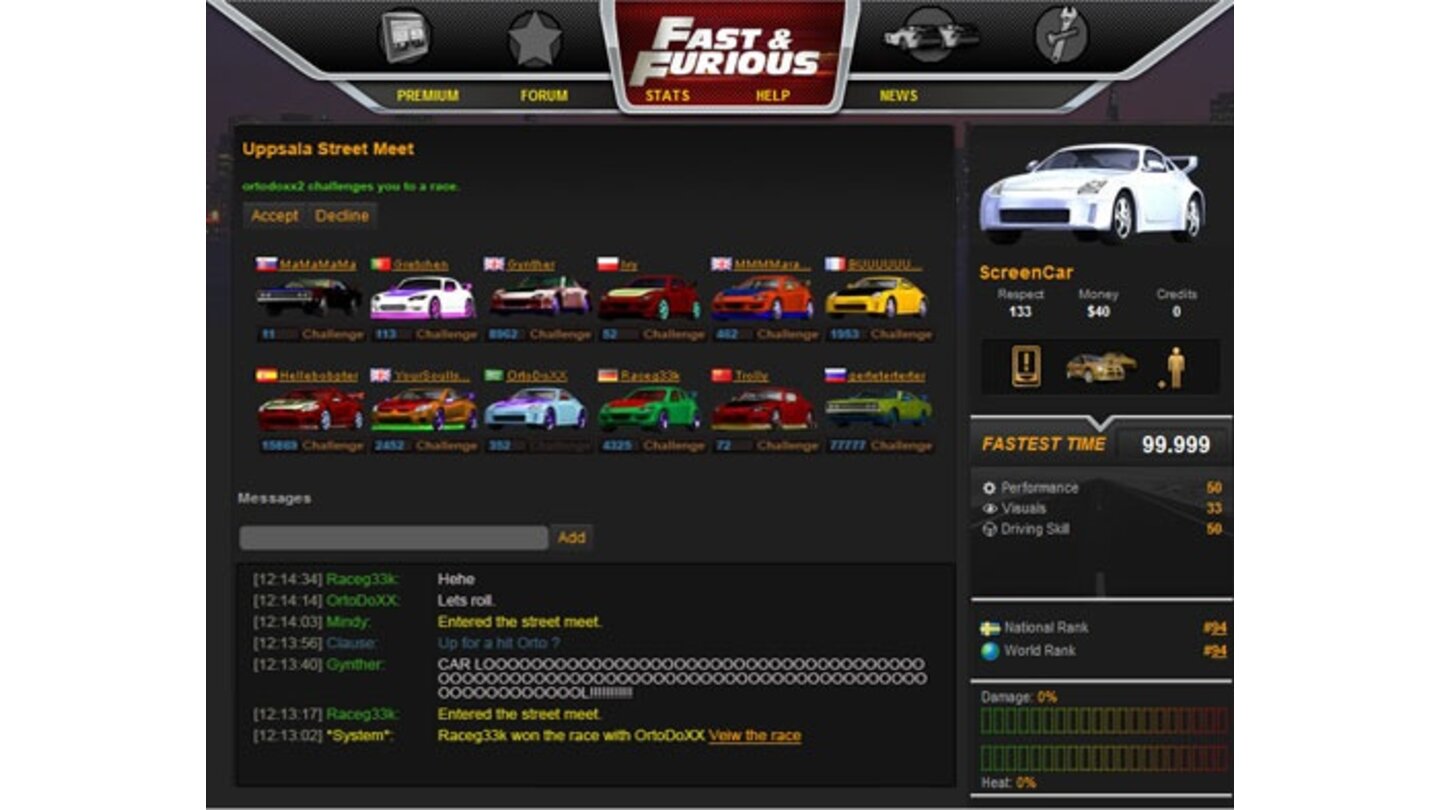 The Fast and The Furious: Fan Immersion Game