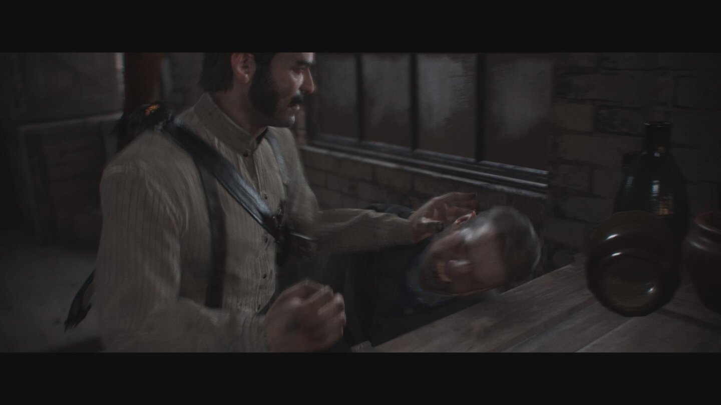 The Order: 1886Wagen wir uns nahe an einen Gegner heran, können wir ihm mit der Faust einen Scheitel ziehen, um ihn sofort auszuschalten.