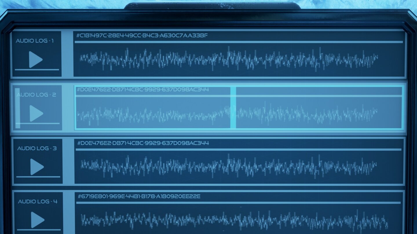 The Turing TestDiese Audio-Logs sind ganz hervorragend gemacht und bringen viel Atmosphäre. Leider gibt’s davon zu wenig.