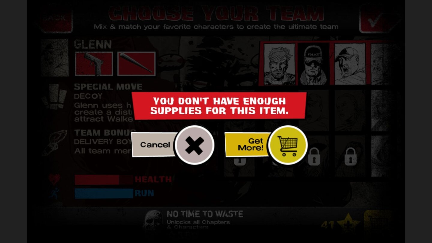 The Walking Dead: Assault
Wie üblich gibt es auch einen Ingame-Shop. Die Preise im Spiel sind aber erschwinglich und der Shop ist vorbildlich dezent eingebaut.