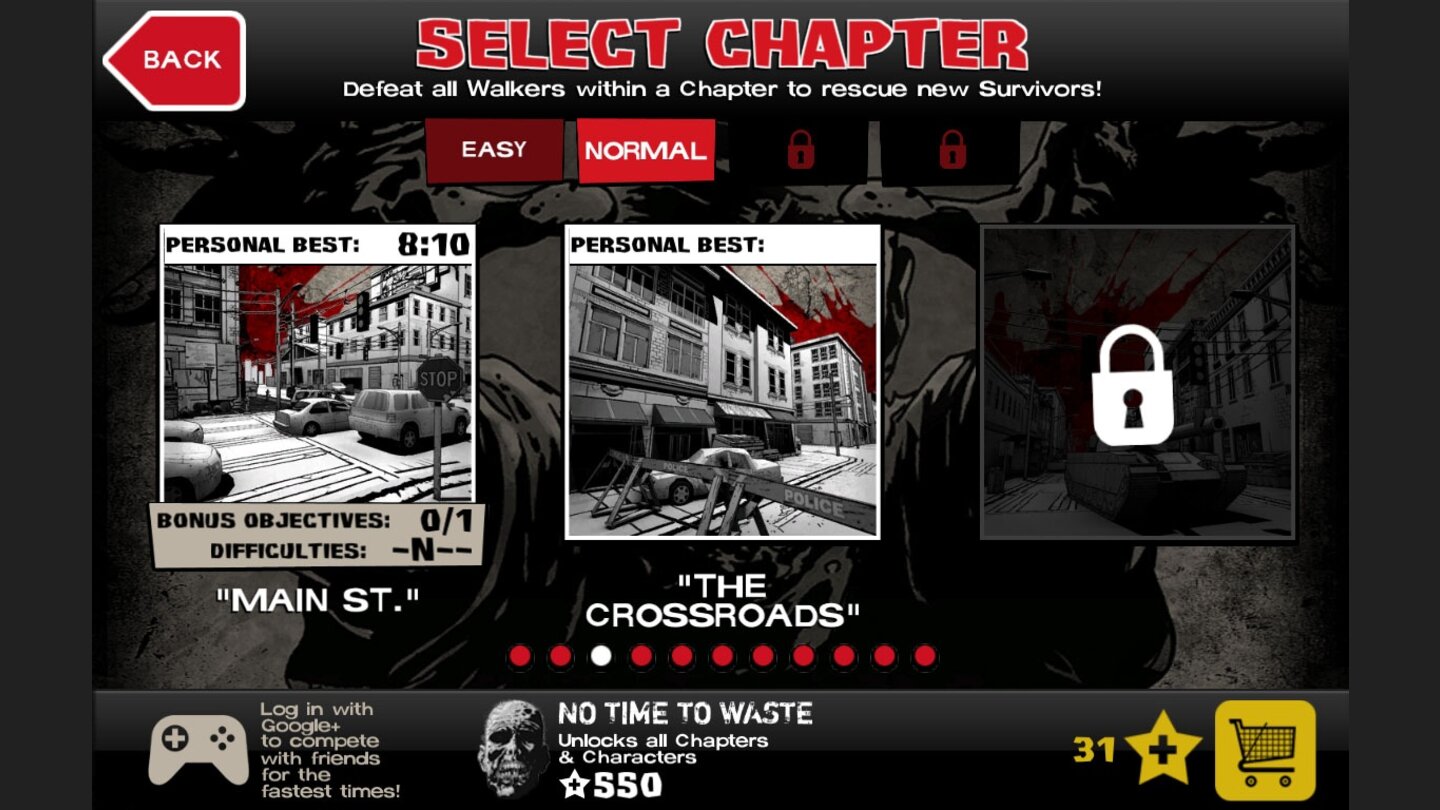 The Walking Dead: Assault
In den Missionen stehen zahlreiche, aus den Comics und der Serie bekannte Schauplätze zur Verfügung