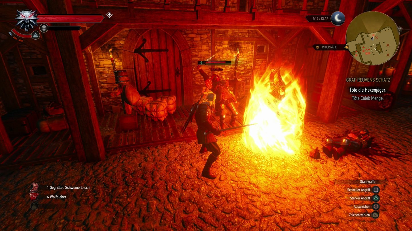 The Witcher 3: Wild Hunt… werden die Schurken aggressiv und Geralt muss sie gemeinsam mit der feurigen Triss ausschalten. Das wäre aber auch anders gegangen – es ist unsere Enstcheidung.