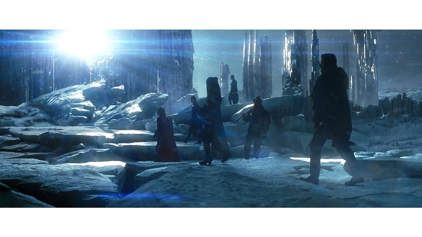 ThorDas Eiskristallreich Jotunheim gehört neben Asgard zu den optisch eindrucksvollsten Settings im Film.