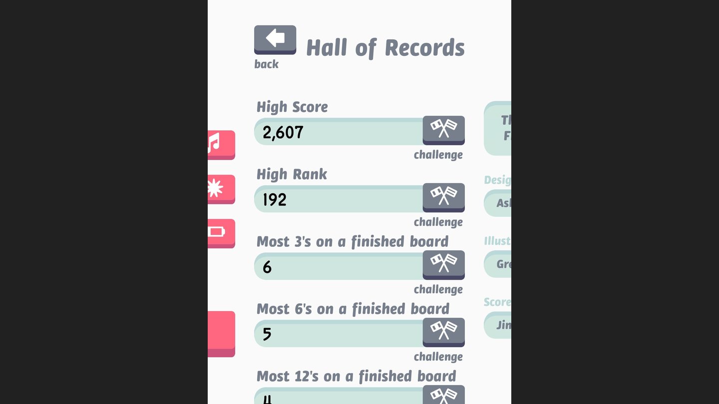Threes!Wer mag, kann seine Gamecenter-Freunde mit so genannten Challenges herausfordern.