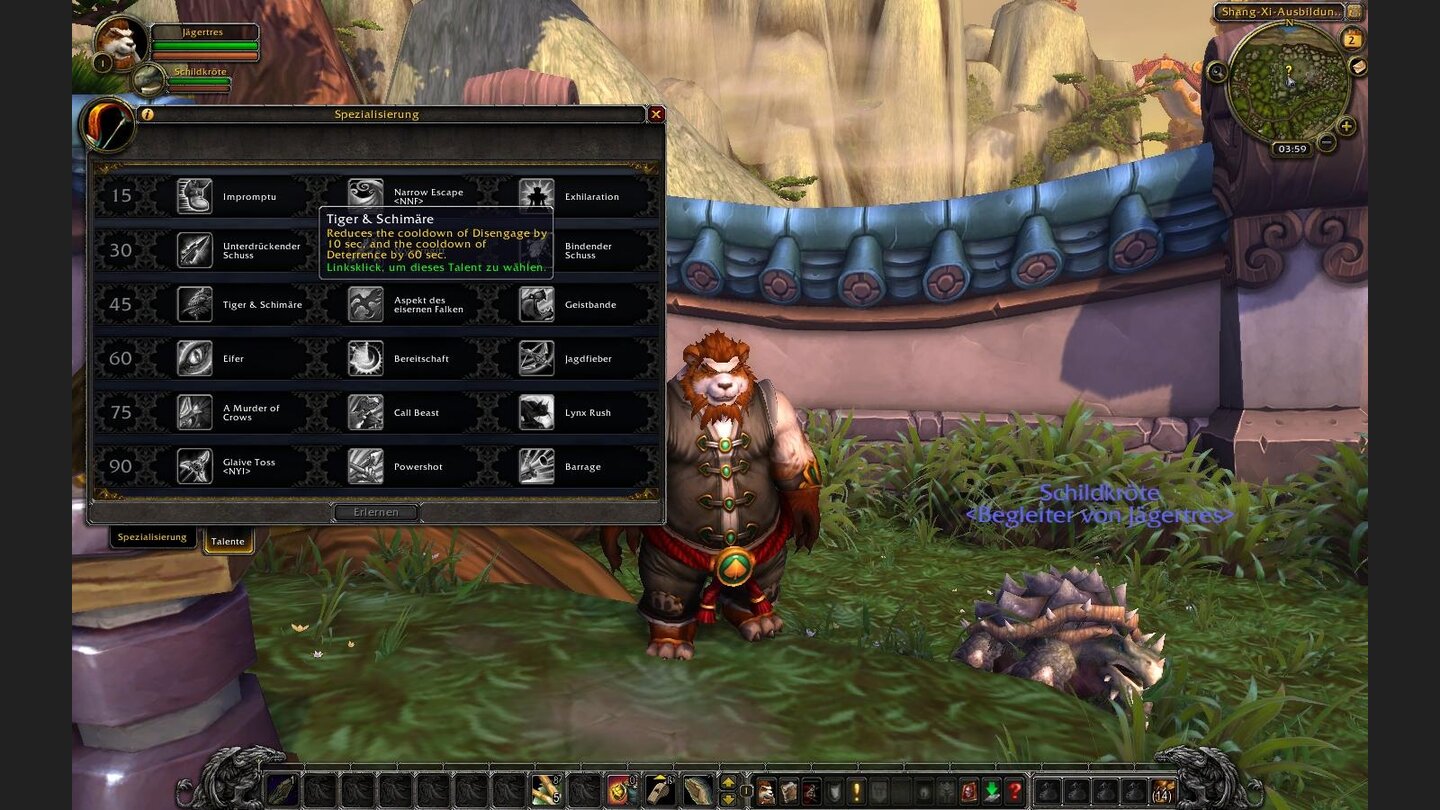 Tiger + Schimaere - Verringert die Abklingzeit von Rückzug und Abschreckung.