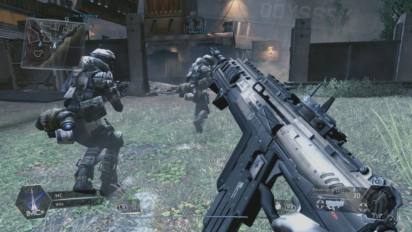 Titanfall für Xbox 360Die Waffenmodelle und Charaktere sind ordentlich gelungen. Den Umgebungen mangelt es jedoch mancherorts an Details.