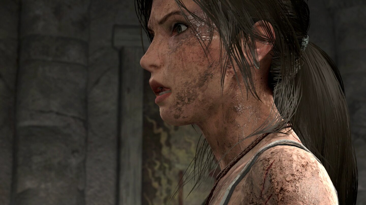 Tomb Raider: Definitive EditionNie war Dreck so schön: Die Verkrustungen von Schlamm und Blut an Laras Körper sehen richtig realistisch aus.