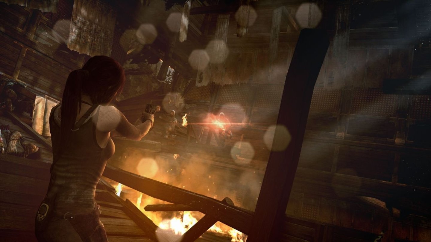 Tomb RaiderAnders als in früheren Teilen der Reihe hat Lara keine Wunderpistolen mit unendlicher Munition.