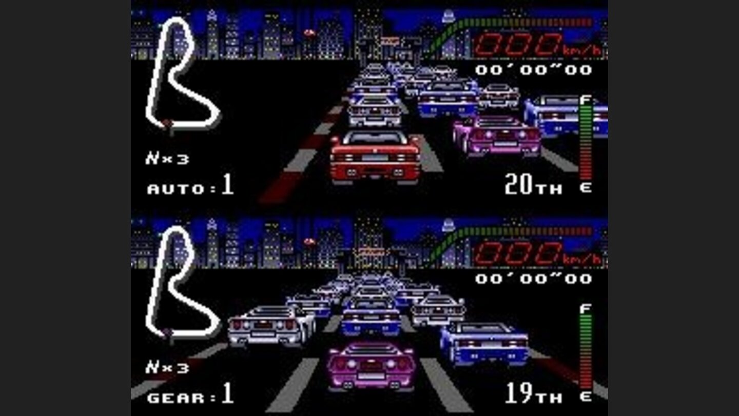 Other race is close to start, but the location now is a nocturne New York.