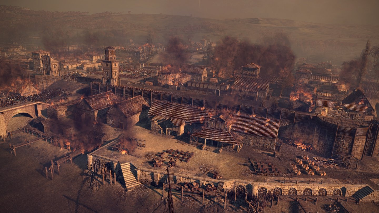 Total War: AttilaDer Aufbau der Städte wirkt in Total War: Attila deutlich kompakter und sinnvoller als in Rome 2.
