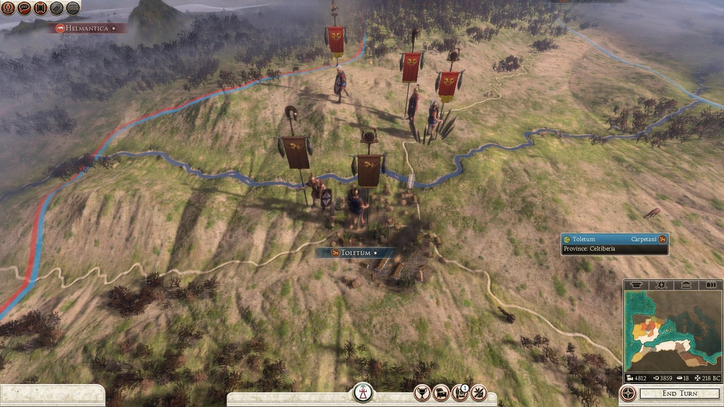 Total War: Rome 2 - Screenshots zum DLC Hannibal at the GatesDie KI legt es auch in Hannibal at the Gates darauf an, mit winzigen Armeen zu agieren, anstatt ihre Kräfte zu konzentrieren.