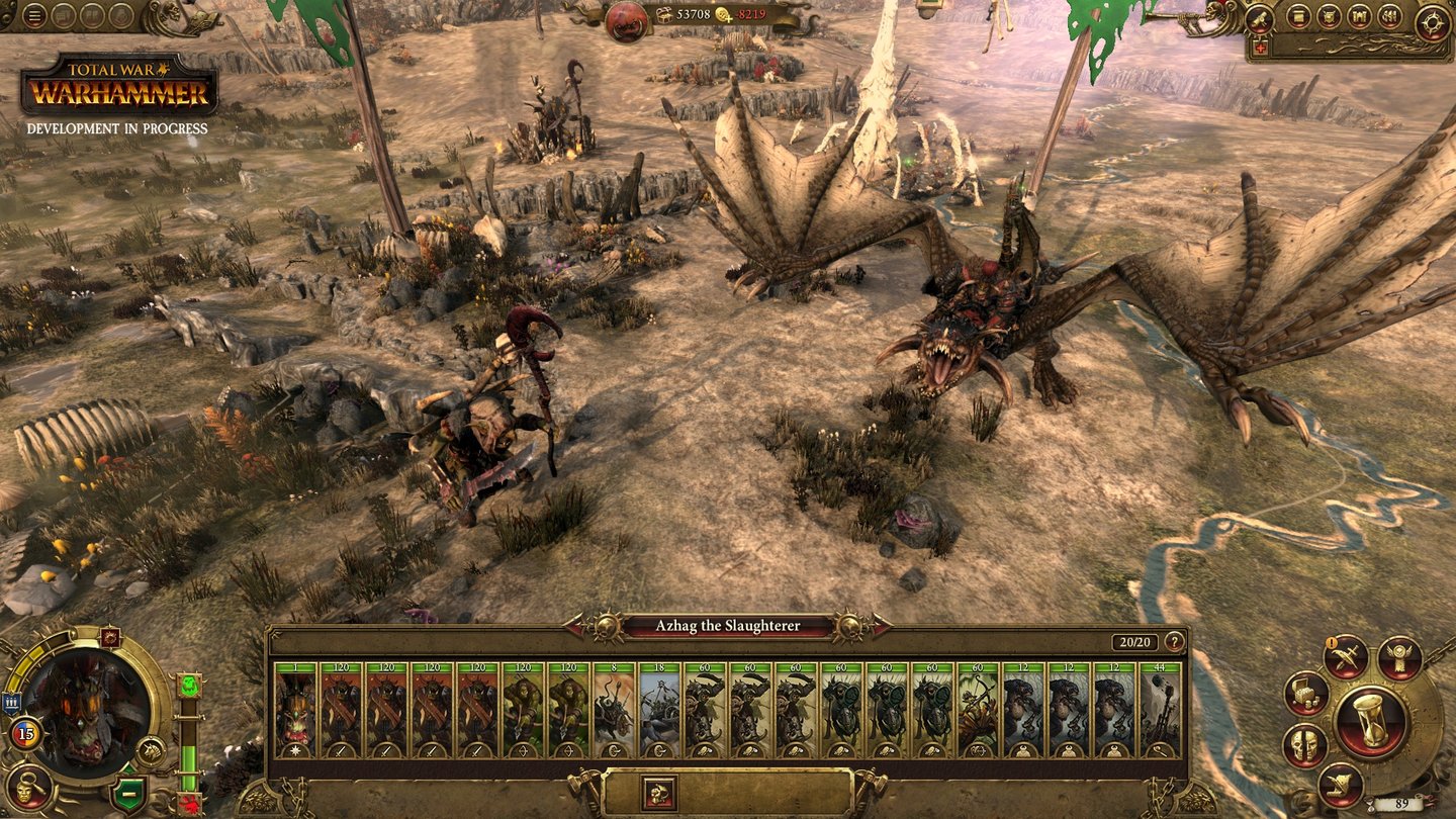 Total War: WarhammerDurch Questschlachten schalten wir Belohnungen wie mächtige Reittiere für unsere Anführer frei.