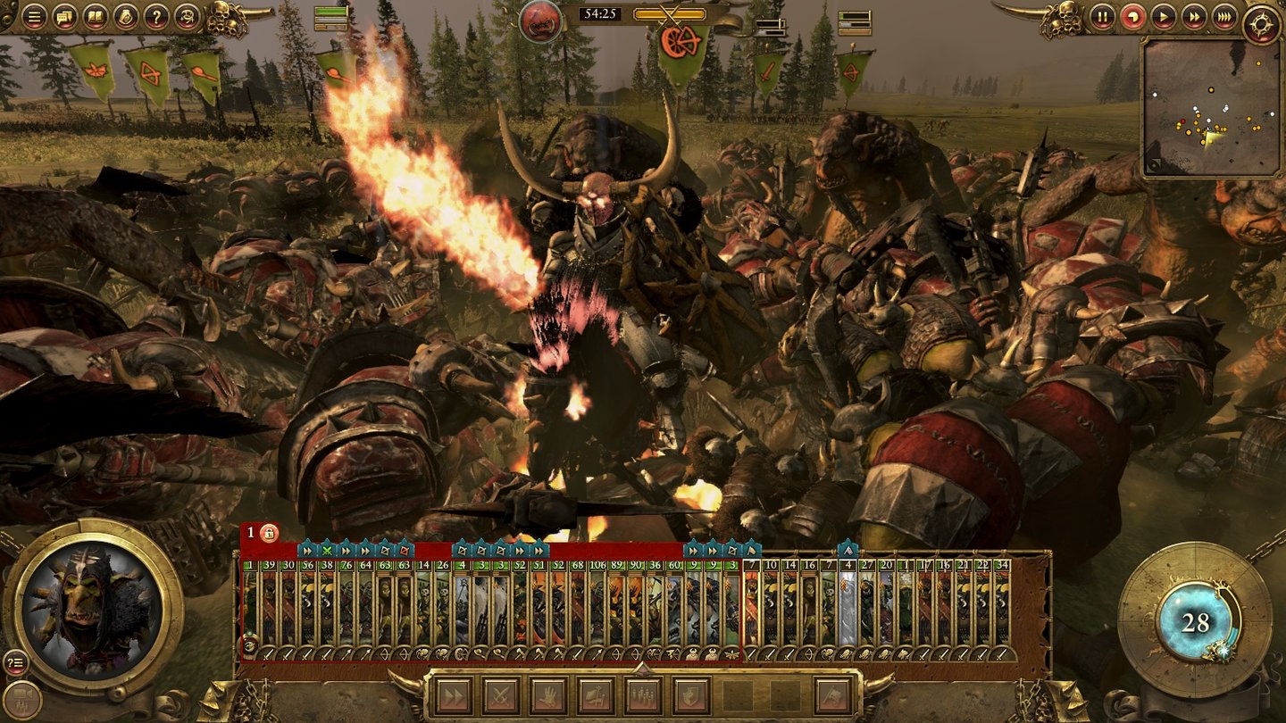Total War: WarhammerUnsere Trolle haben Chaos-Obermotz Archaon eingekreist. Von wegen Auserwählter.