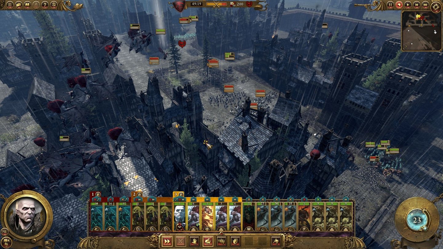 Total War: WarhammerErobern wir den Platz im Zentrum der Stadt, ist die Belagerung gewonnen.
