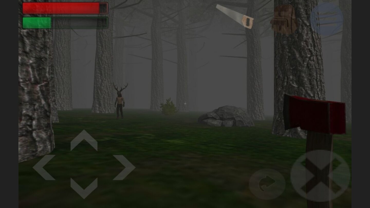 Trapped in the ForestNach etwa 30 Minuten im Spiel fehlen Trapped in the Forest dann einfach die Inhalte. Im nebligen, immer gleich aussehenden Wald gibt es trotz gruseliger Gestalten mit Hirschköpfen quasi nichts interessantes zu entdecken.