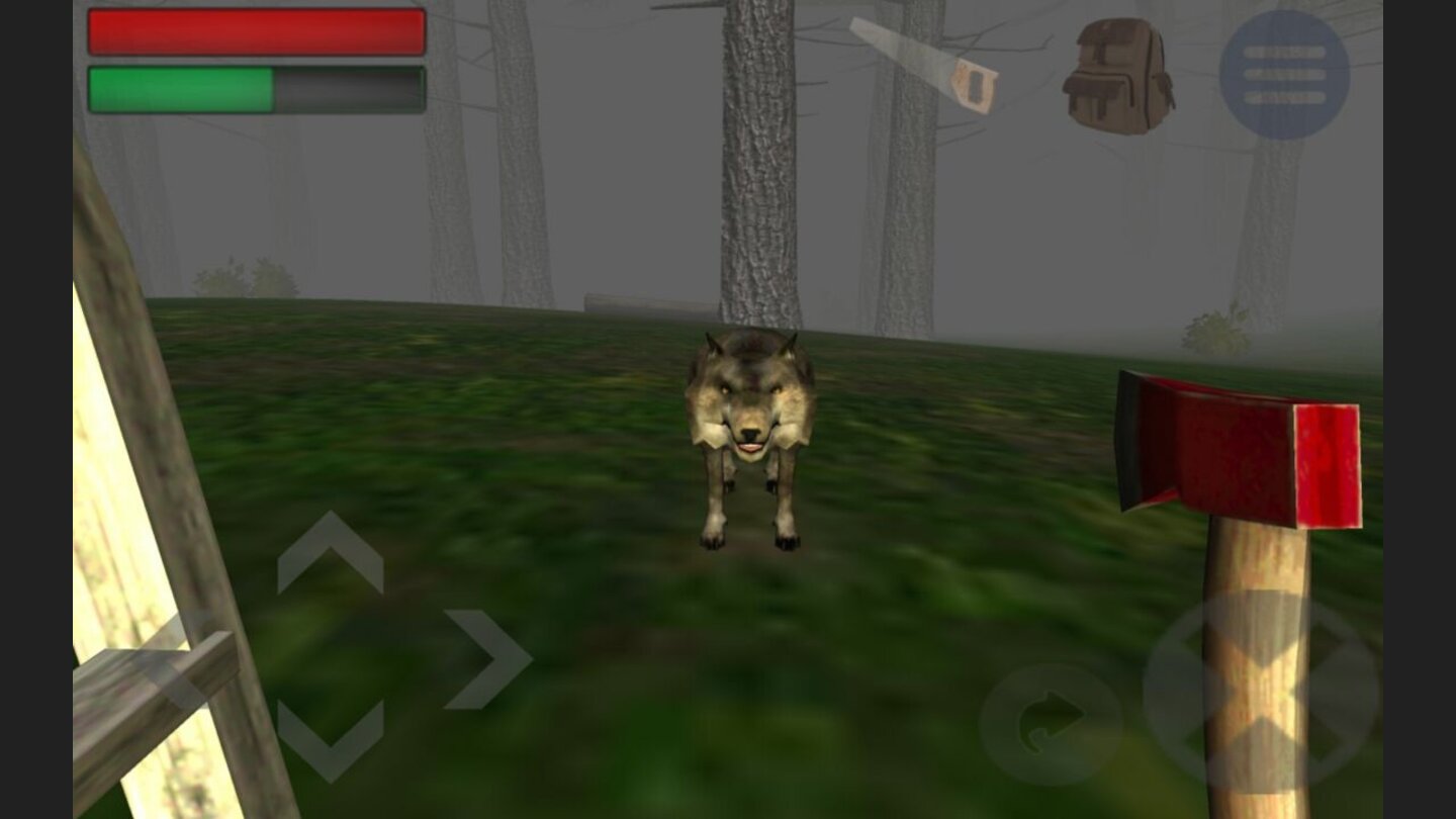 Trapped in the Forest...denn vor dem bleiben wilde Tiere einfach stehen. Ob das gewollt ist, oder ein Glitch, ist schwer zu sagen.