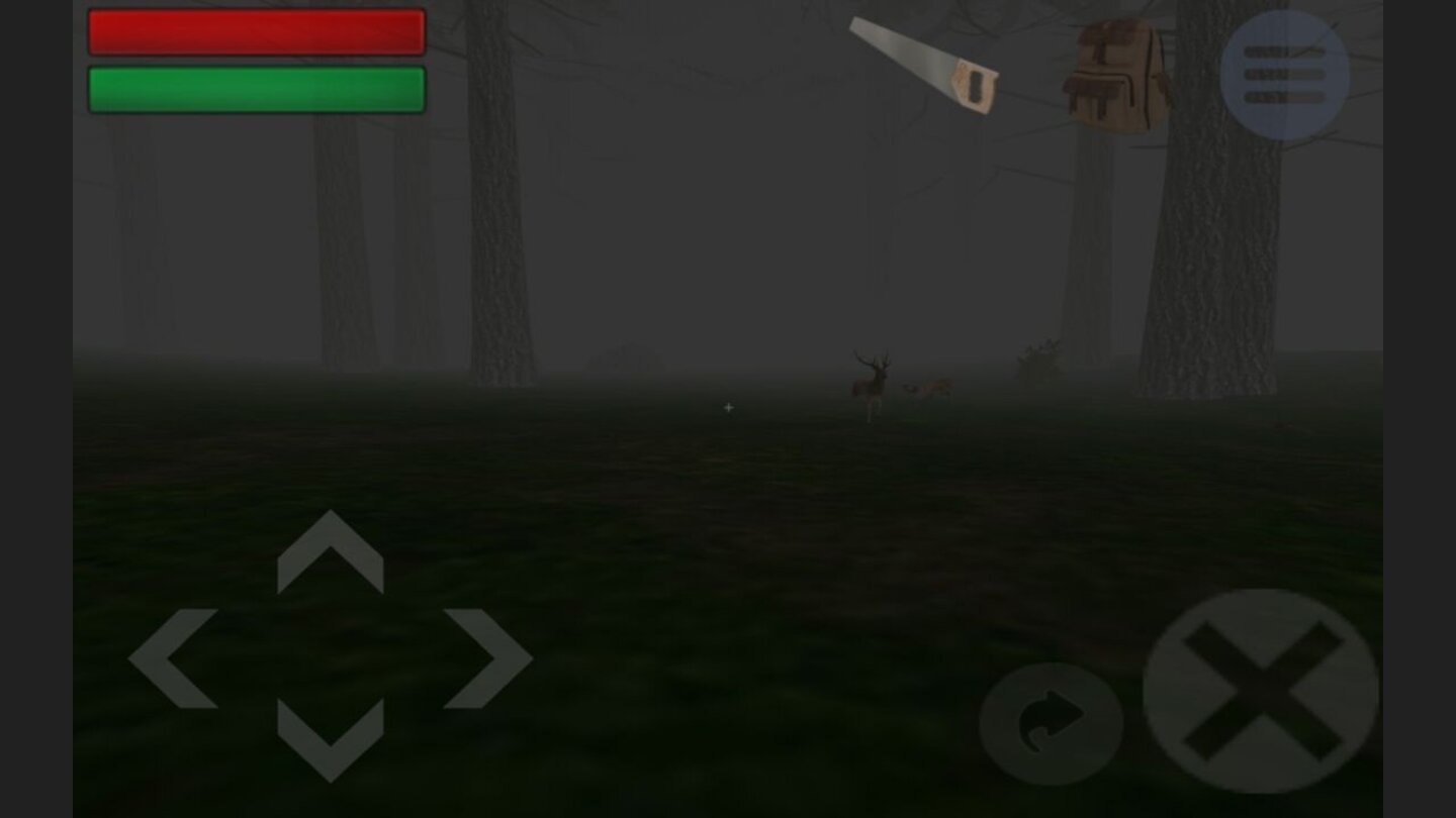 Trapped in the ForestAllein im nebligen Wald: Der Einstieg ins Spiel ist abrupt, Story oder Nutzerführung fehlen vollkommen...