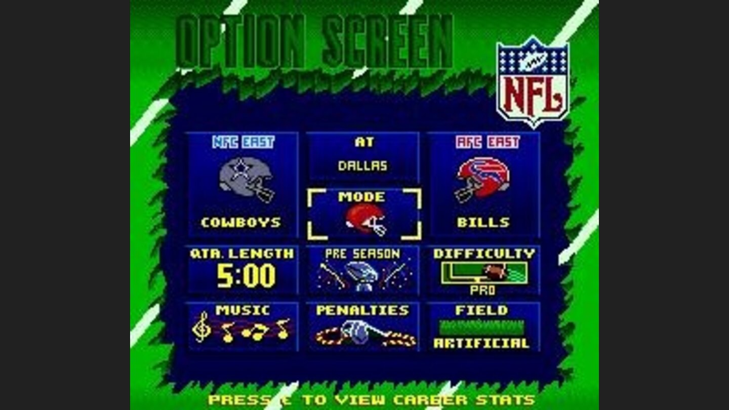 Main menu
