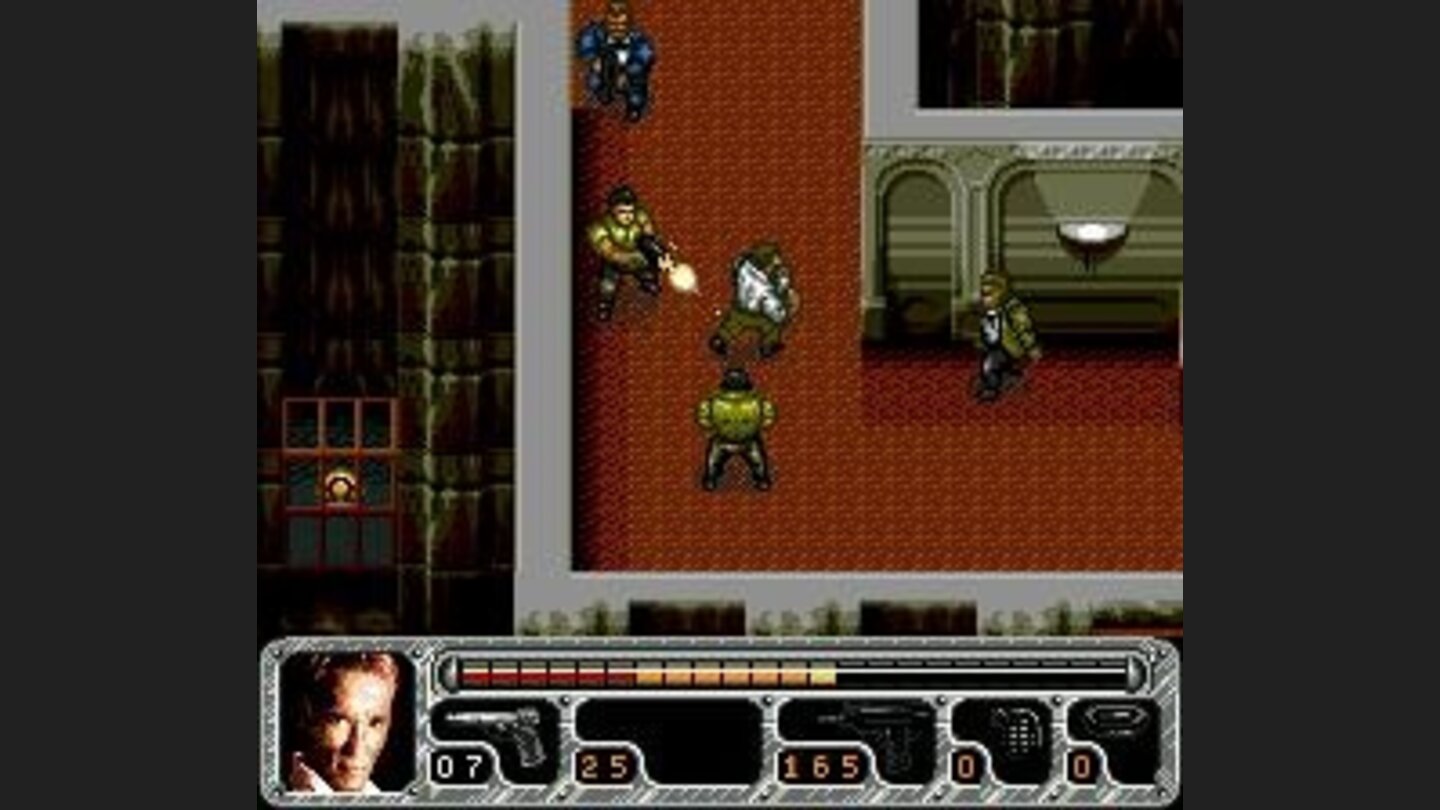 Surrounded by guards
