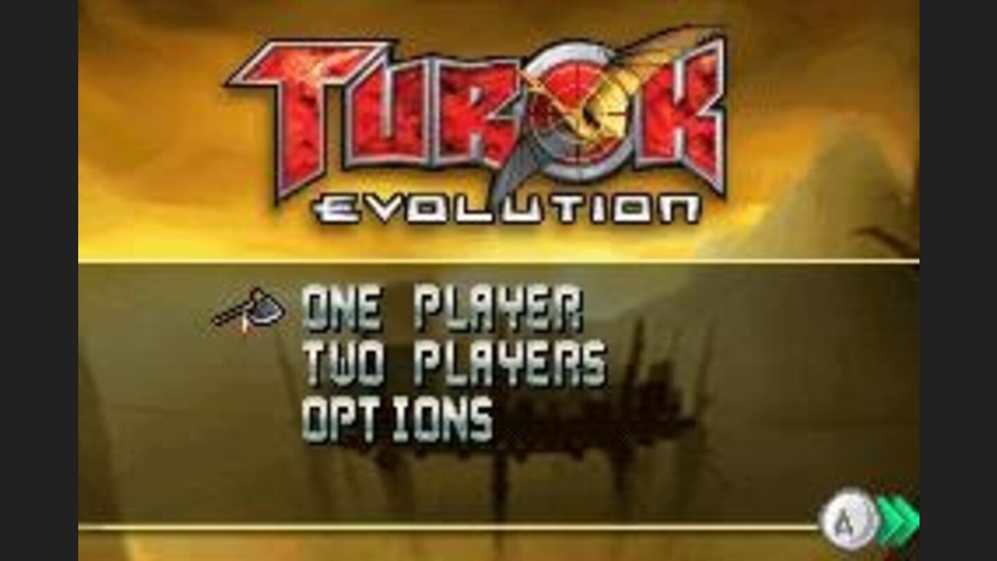 Title screen with main menu.
