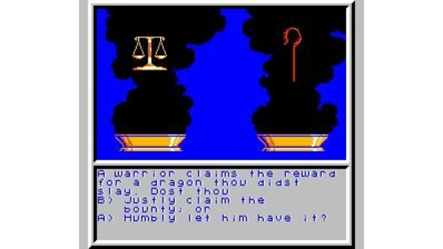 Typical Ultima-style character creation