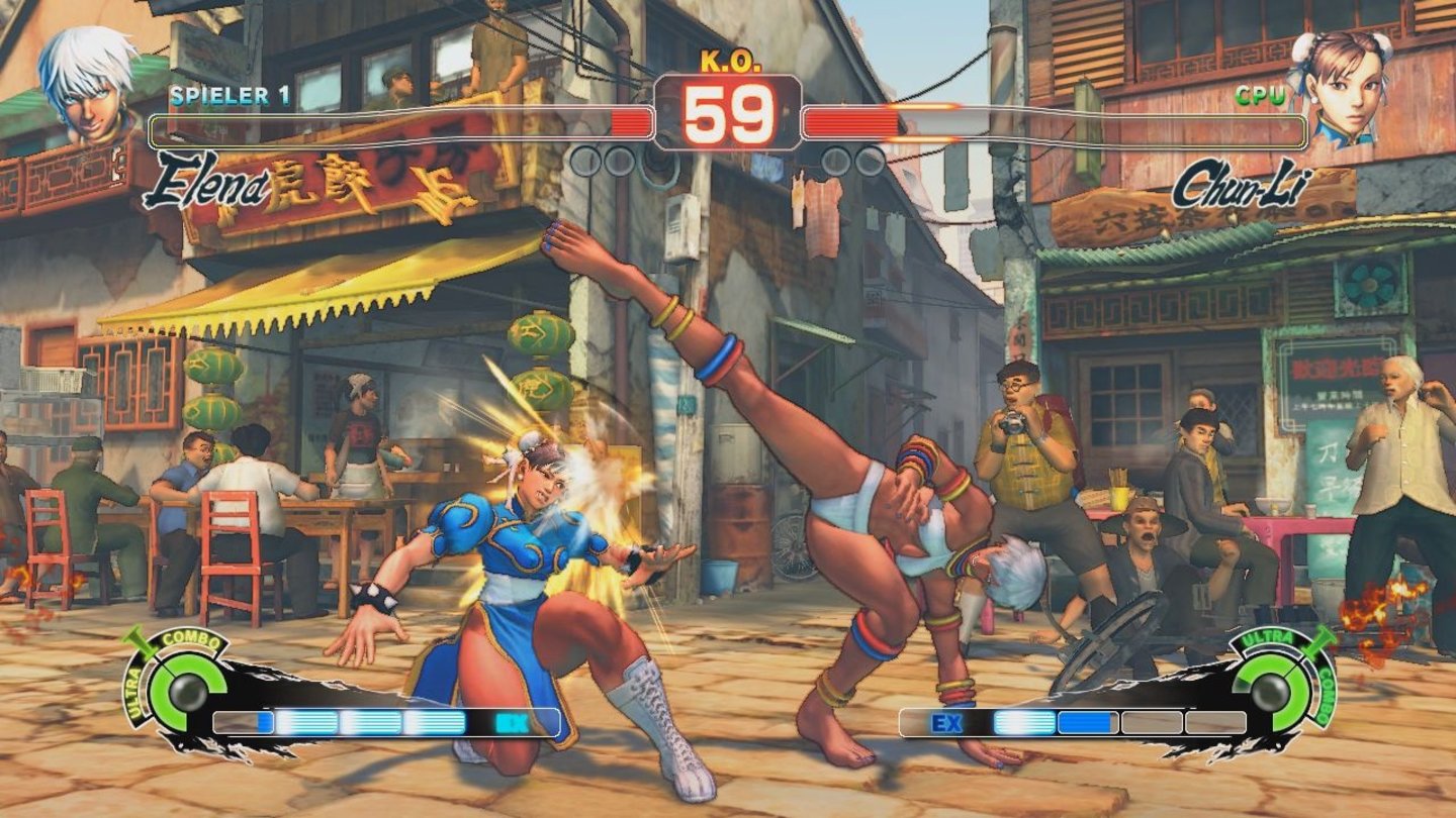 Ultra Street Fighter 4Die braunhäutige Schönheit hat ihre Kraft vor allem in den Beinen.