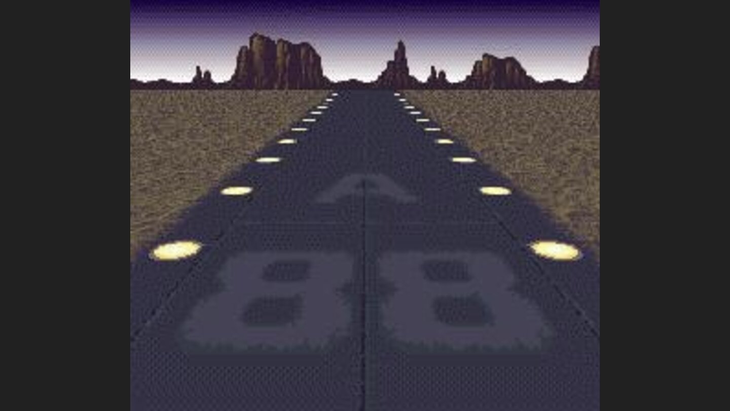 Intro: Take off (you can see the Japanese title for the game on the runway)