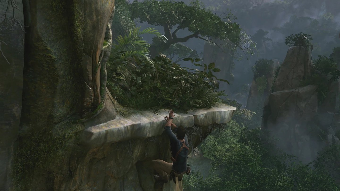 Uncharted 4: A Thief's EndSpielelemente wie kletterbare Kanten werden sehr natürlich in die Umgebung integriert.