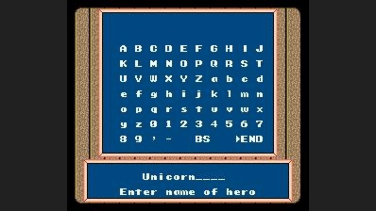 Giving a name for the hero