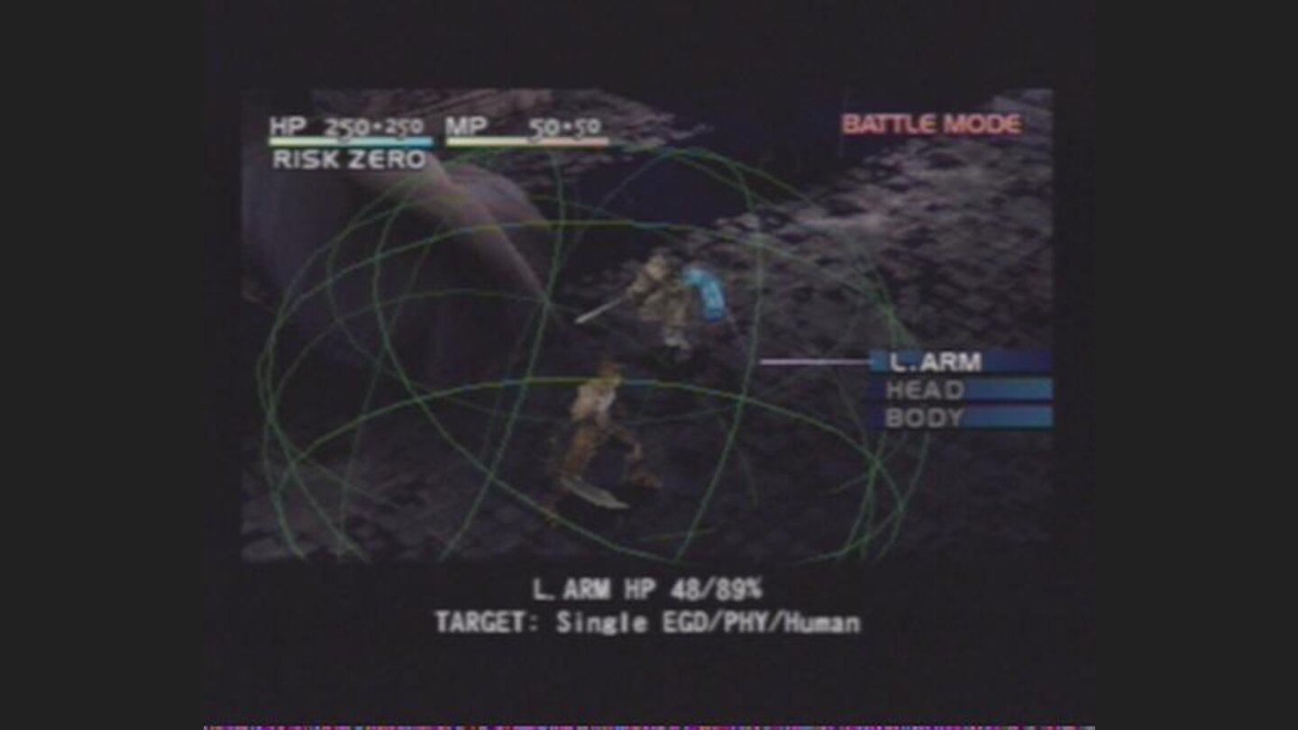 Fighting is very similar to Parasite Eve, where you see the radius your weapon can reach.