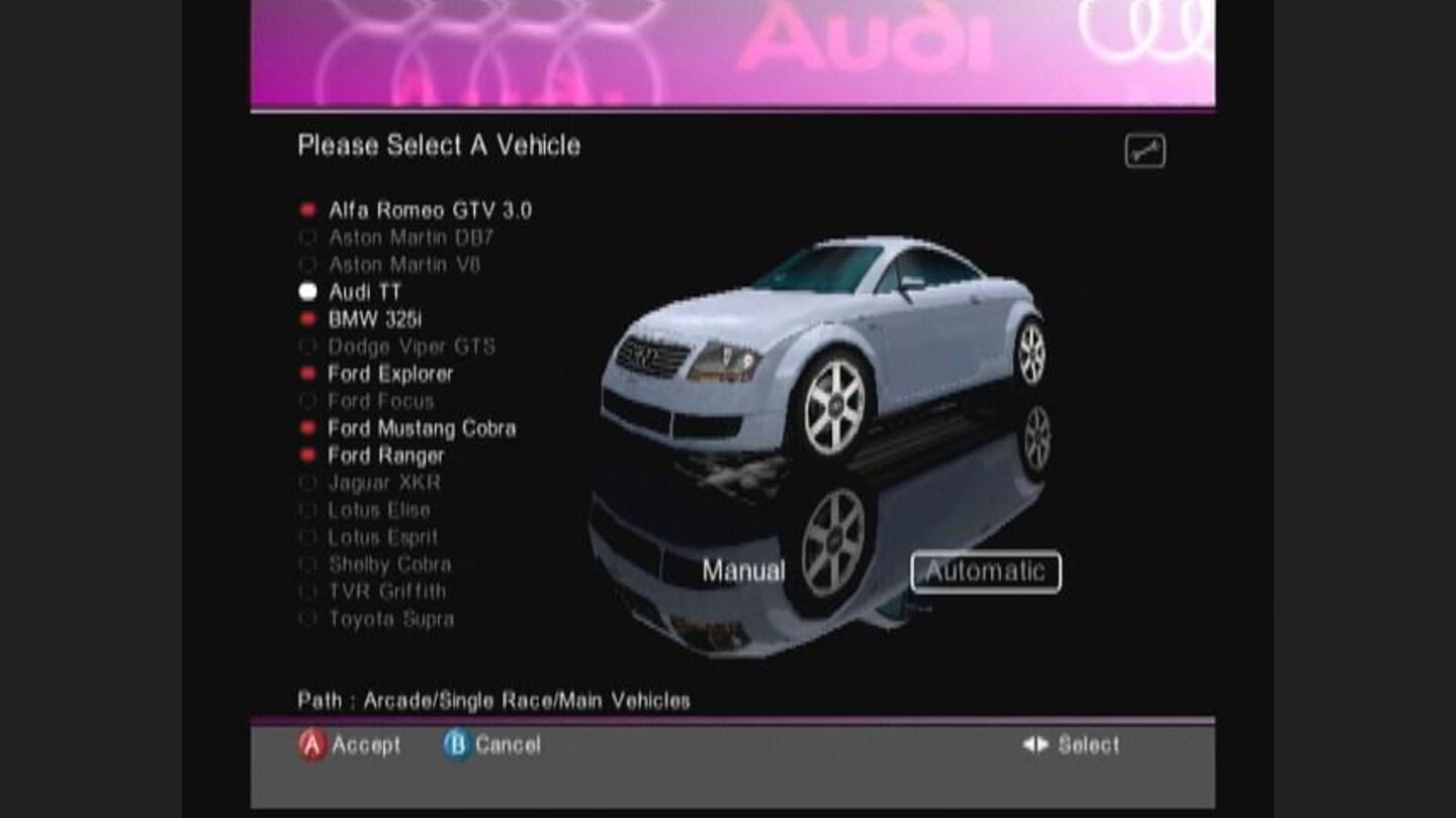 Lots of cars to drive... but they ALL must be unlocked.