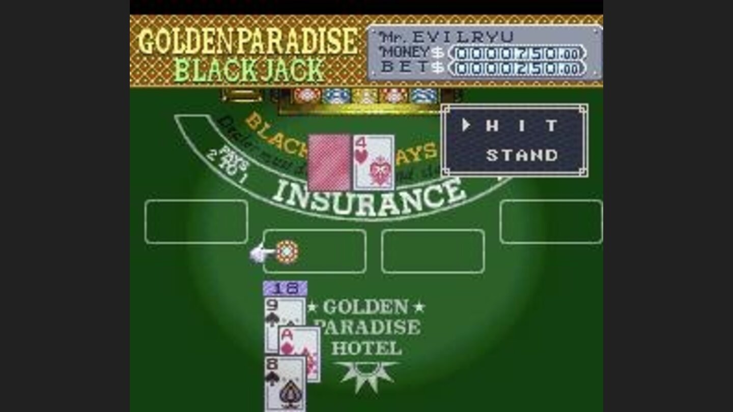 Trusting Lady Luck in Blackjack.