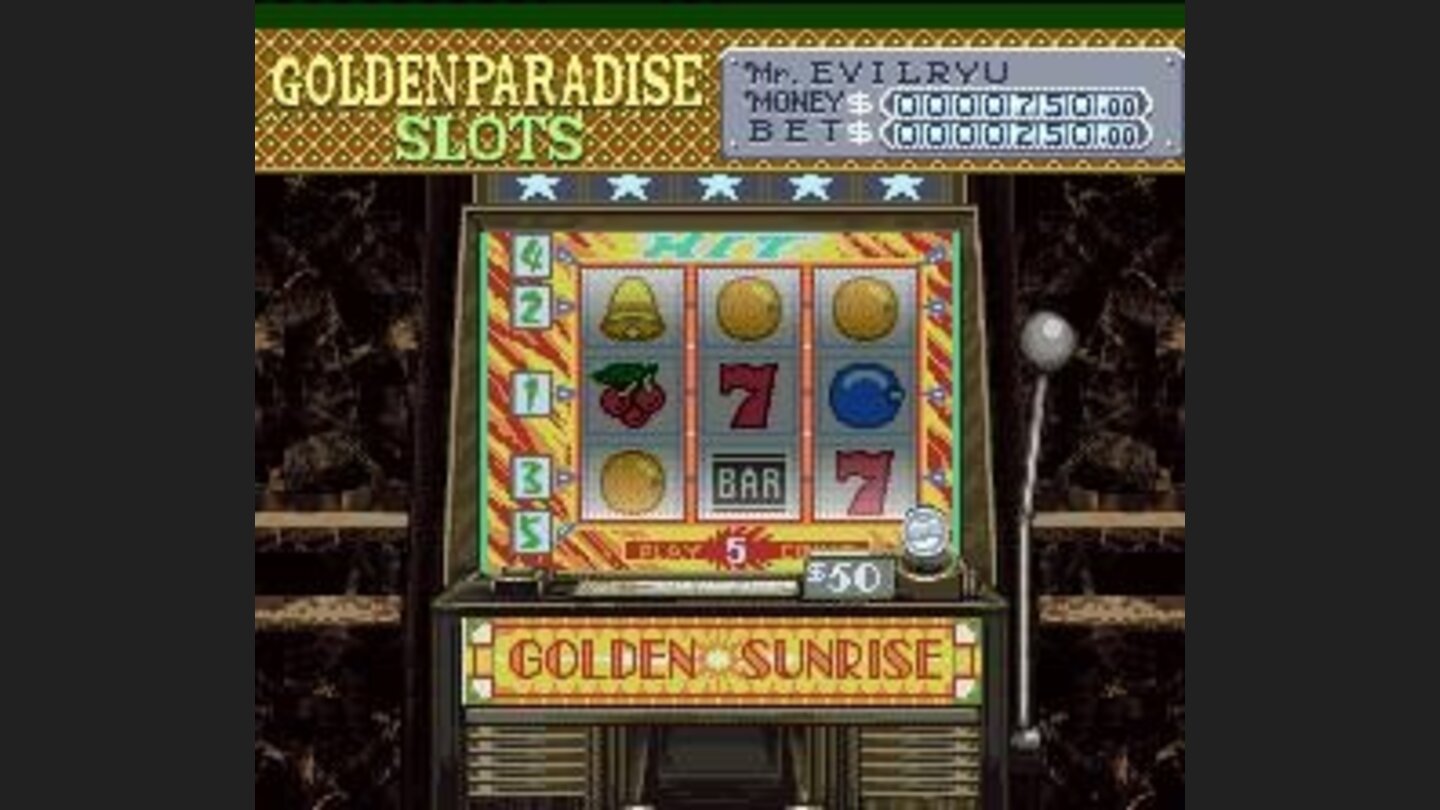 Putting some coins in a Slot Machine.
