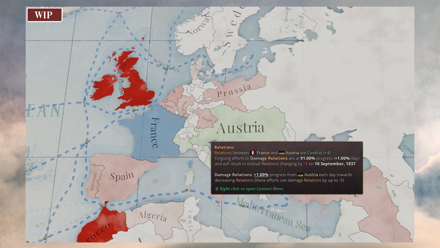 Victoria 3Bei den außenpolitischen Beziehungen müssen wir auf ein Gleichgewicht zwischen den Großmächten achten. Sonst kann eine kleine Krise schnell zum großen Krieg eskalieren.