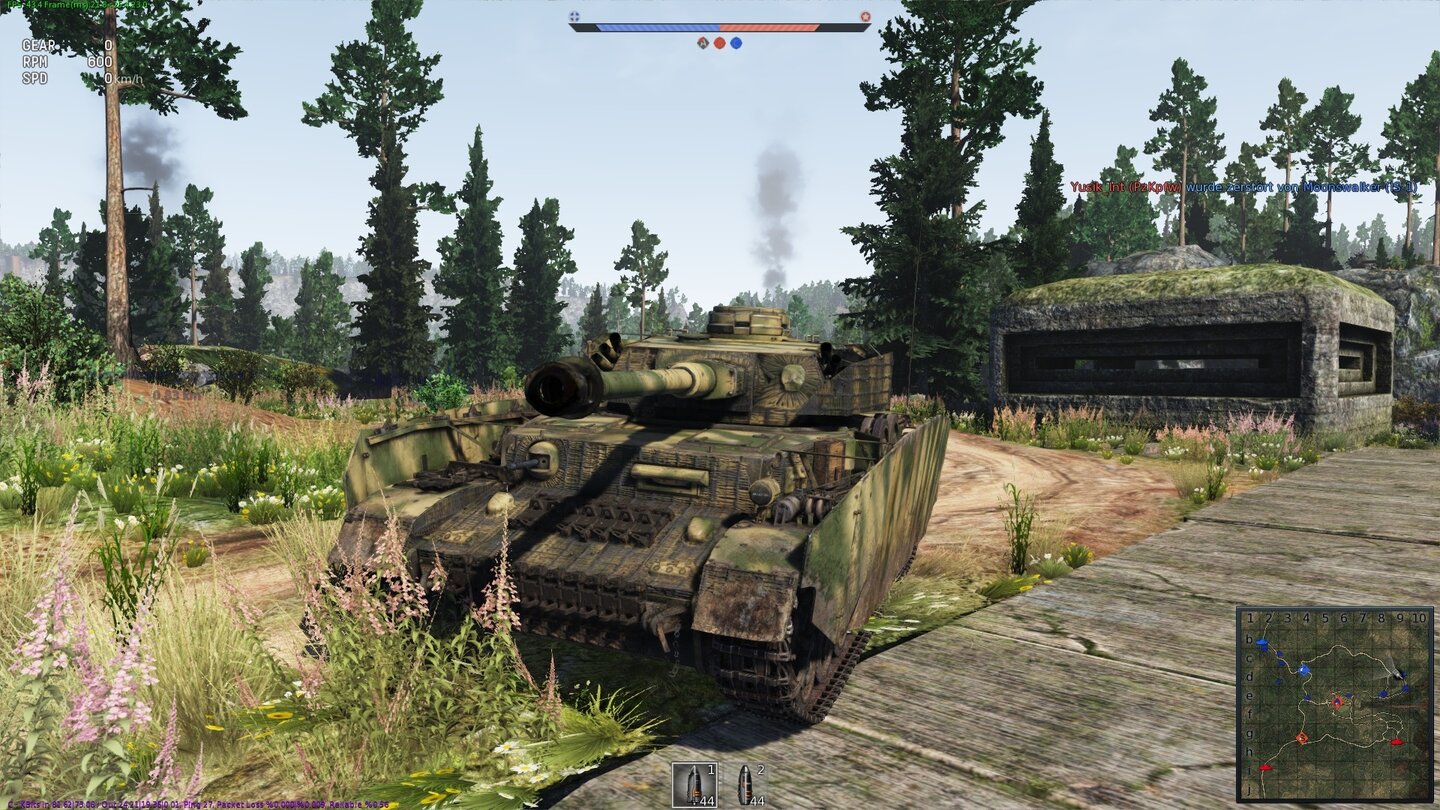 War Thunder: Ground ForcesEin Panzer IV mit Tarnbemalung. Der Panzer IV war der meistgebaute deutsche Panzer im 2. Weltkrieg.