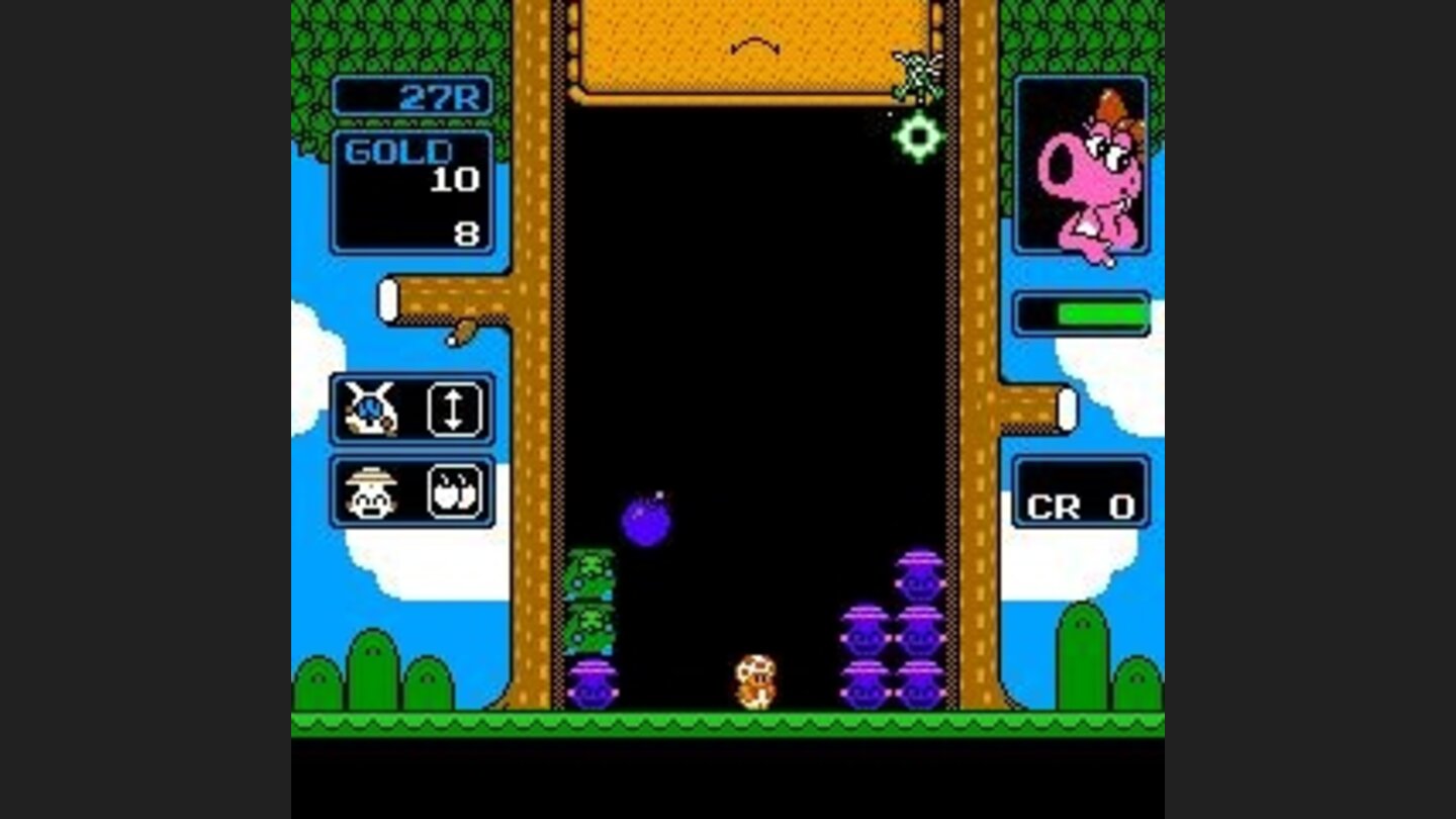 The smiling monsters have to be destroyed twice within a short time before they disappear completely