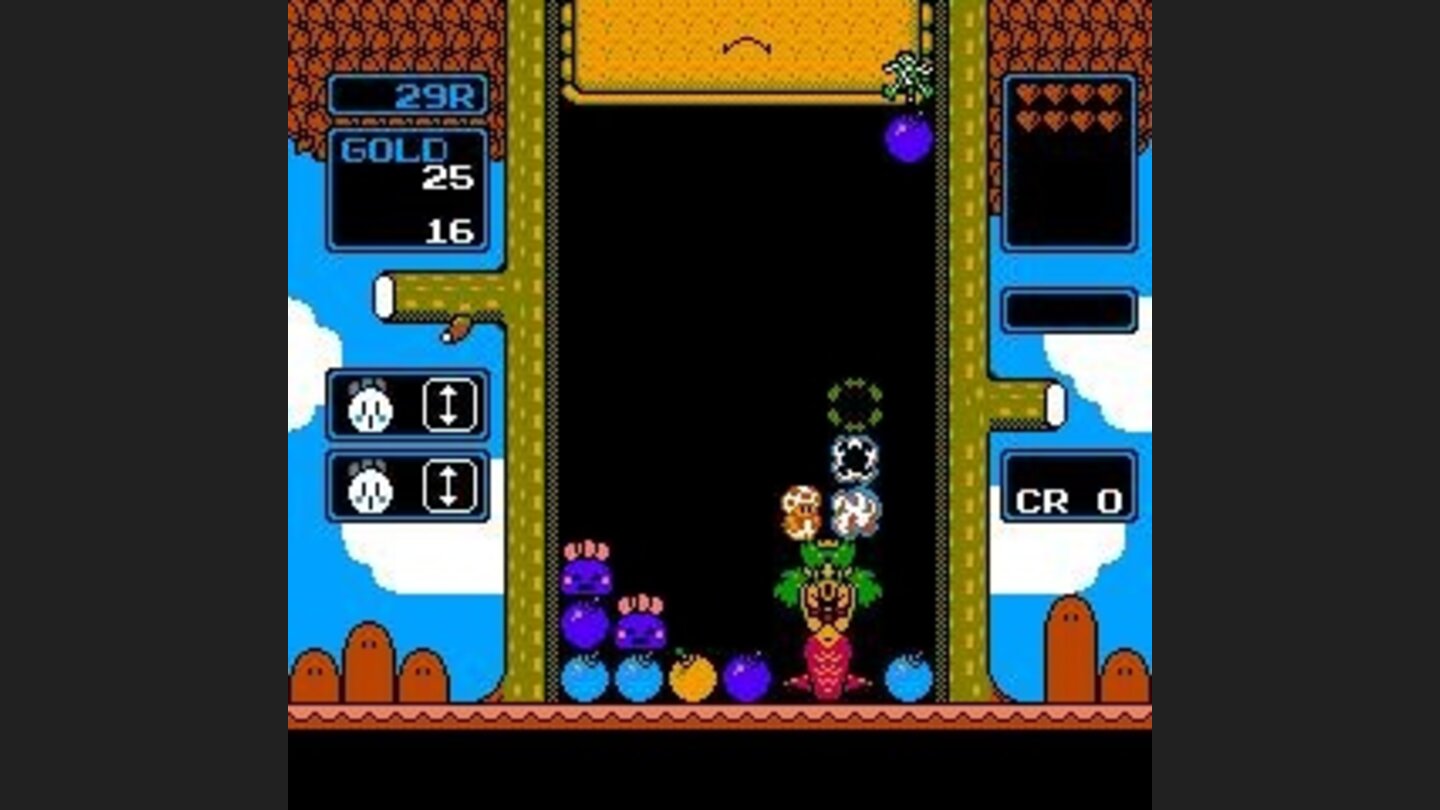 Place the monsters and bombs correctly to damage a boss