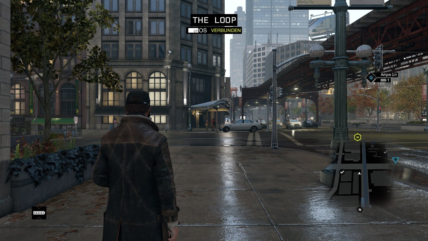 Regennasse Straßen, Dämmerung: Idealbedingungen für die Watchdogs-Grafik